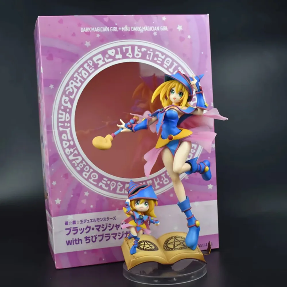 28cm Anime Dark Magician Figures Duel Monsters Action Figures Magic Girl Figurine PVC Collection Model Toys Decoration Gifts