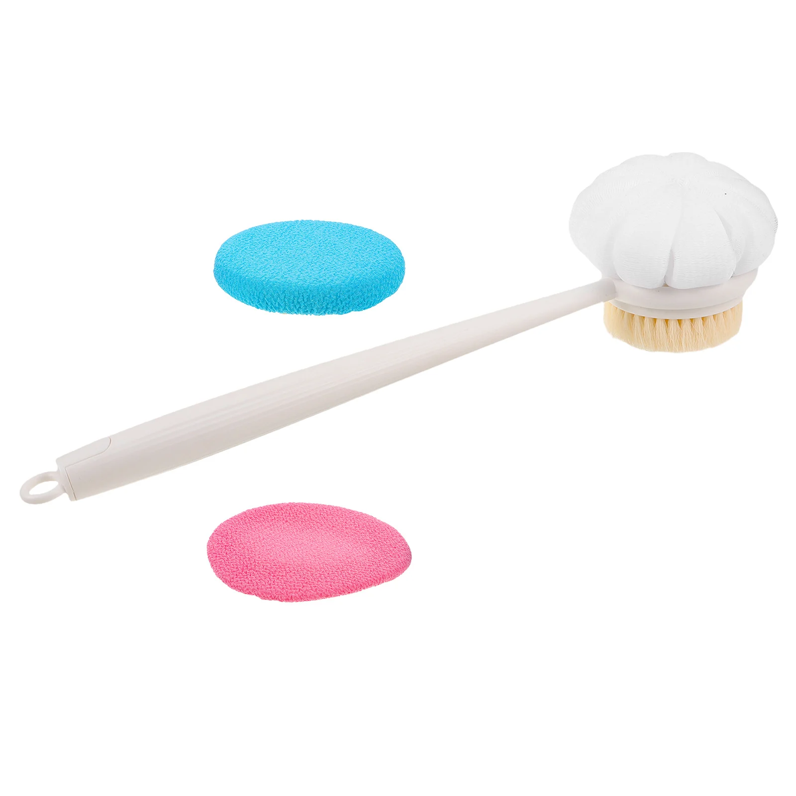 فرشاة حمام بمقبض طويل لتقشير الجسم وتنظيف عميق للظهر مع شعيرات ثابتة للاستحمام الأساسية #4