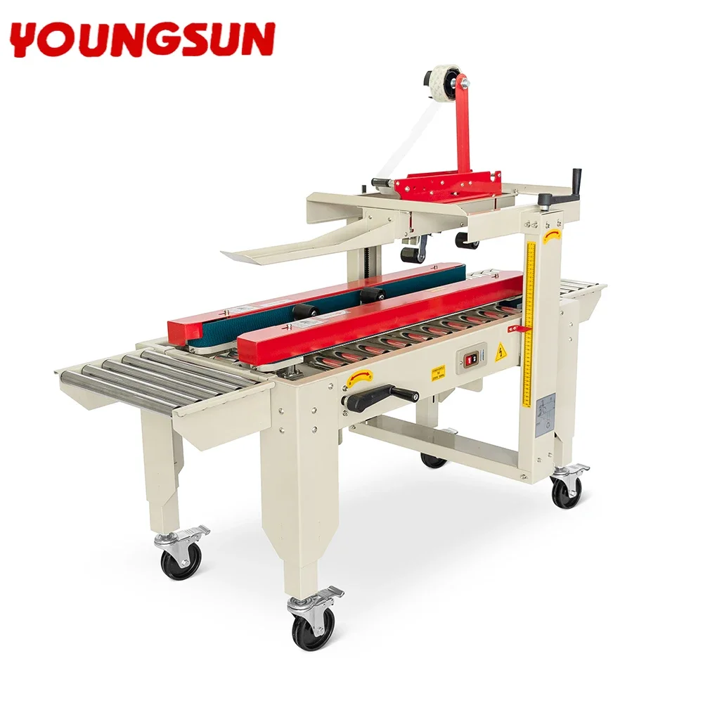 FXC-4030 Aircraft Sealing Machine Adhesive Tape Case Sealer for Postal Express Carton Box Automatic Packaging Tool