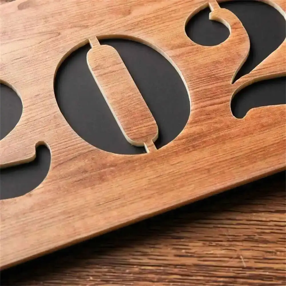 Numbers House Number Wood Retro Style As Acrylic Door Number Custom Door Plate Apartment Hotel
