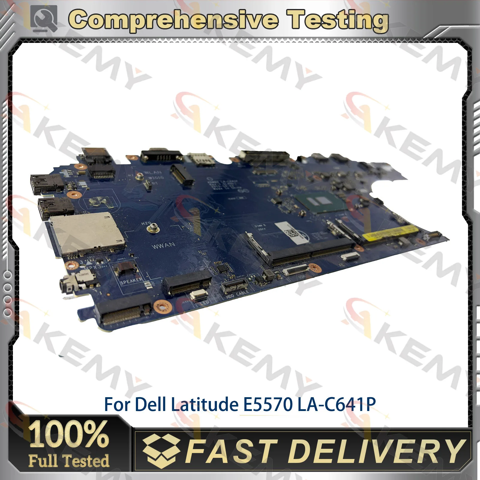 ADM80 LA-C641P Laptop Motherboard For DELL Latitude E5570 3510 with i3 i5 i7 CPU DDR4 03MCRF 0JCMFT 0MJJCK Mainboard Tested