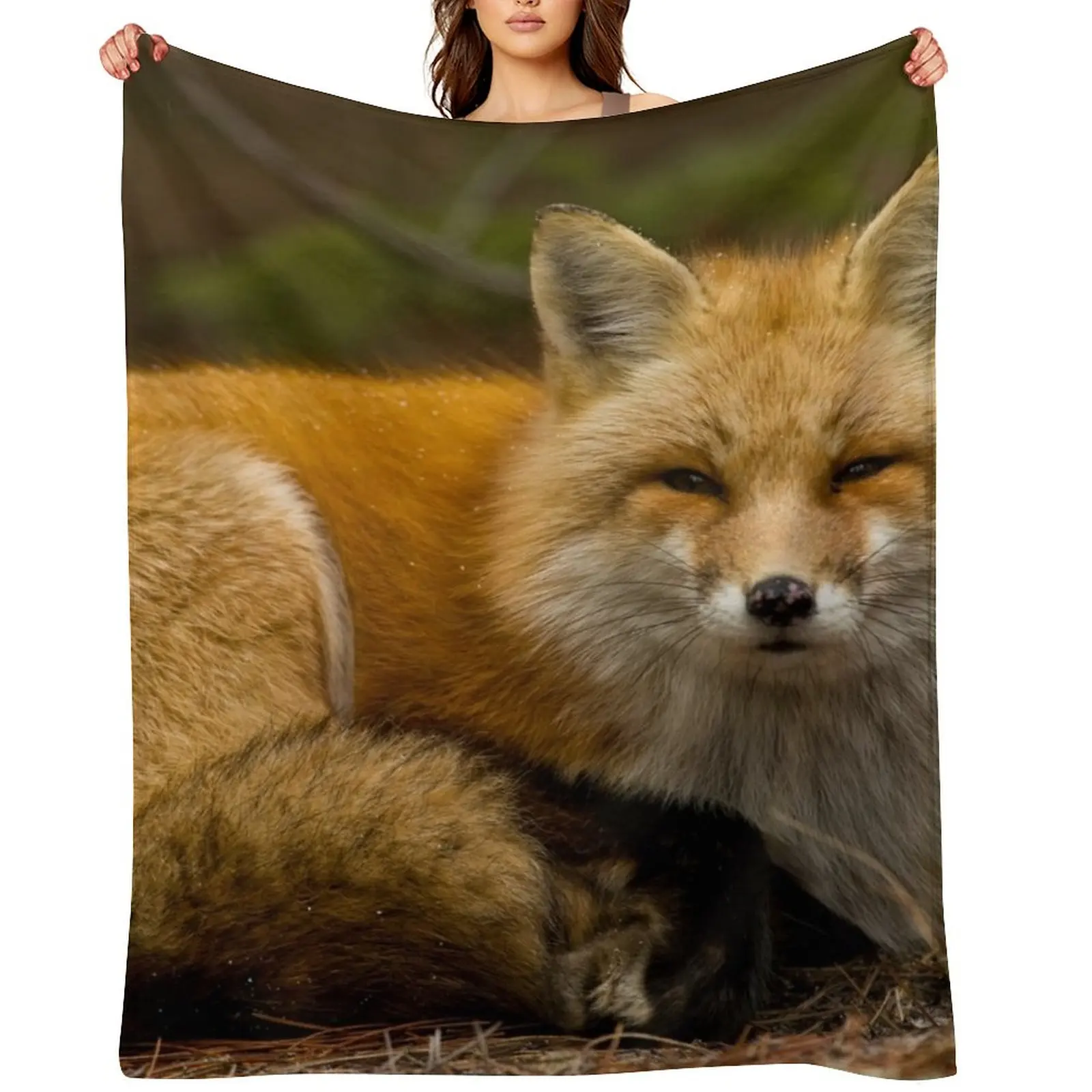 

Red Fox Throw Blanket Sofa Throw Stuffeds Thins Blankets