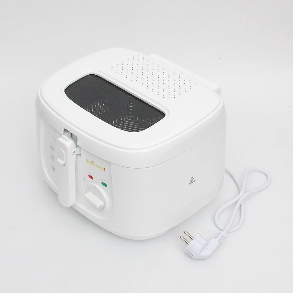 مقلاة كهربائية منزلية صغيرة مقلاة صغيرة مع مقلاة مصفاة بطاطس مقلية