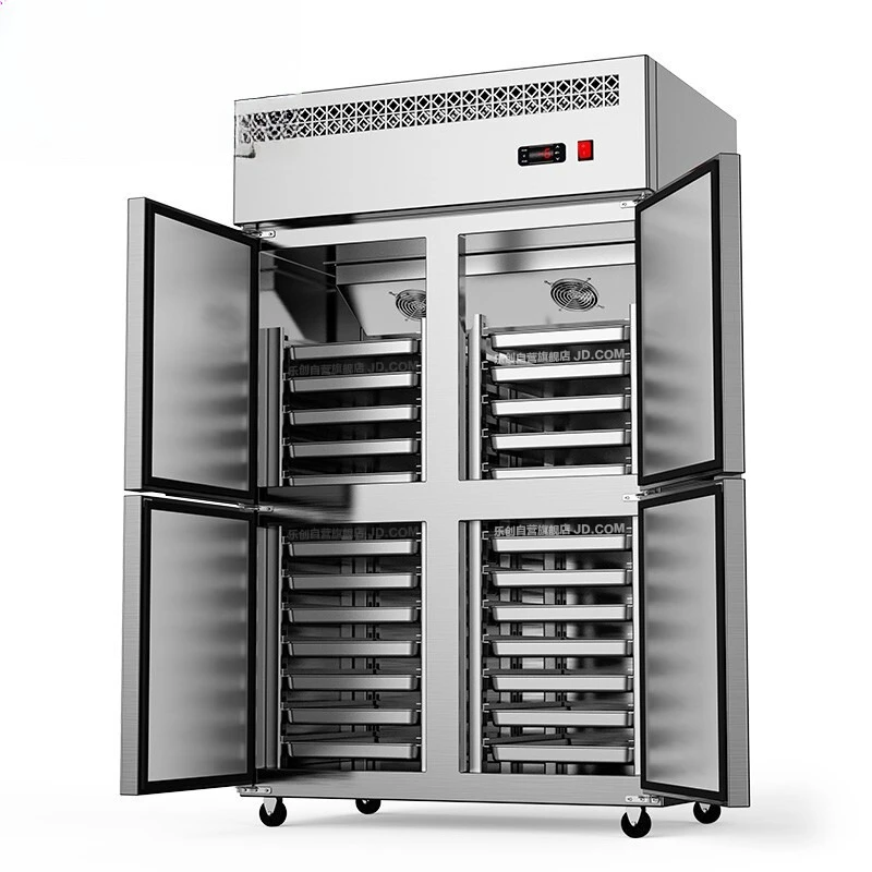 Four-door freezer Plug-in air-cooled commercial baking tray cabinet Refrigerated frozen baking Six-door large-capacity freezer