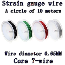 스트레인 게이지 와이어 200grees의 내열성 10미터 원형 와이어 직경 0.65mm