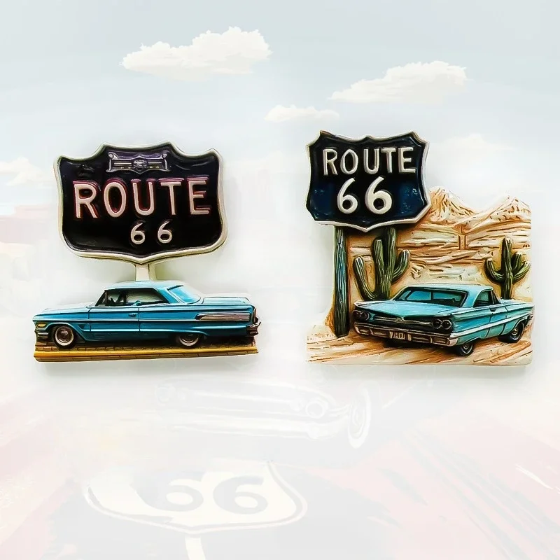 

US Route 66 Refrigerator Stickers Travel Souvenirs Home Decor Cute and Popular Gifts Souvenirs