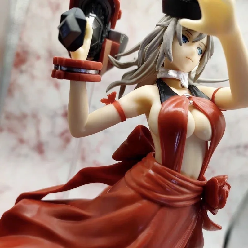 God Eater Elisa Crimson Gaun Peringatan Gambar 26Cm Pvc Anime Desktop Ornamen Model Action Figure Koleksi Mainan Hadiah