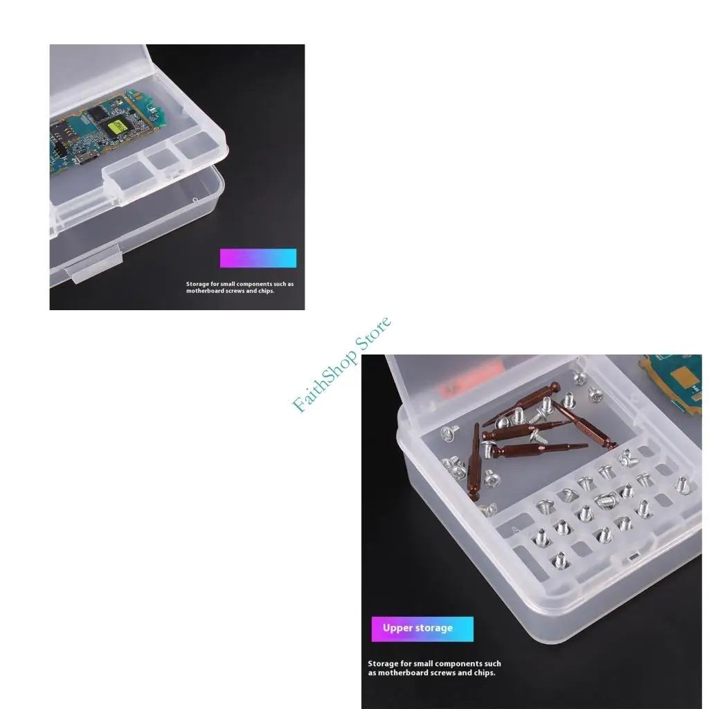 

124E тяжелый 2 -летний инструмент для инструментов для прозрачного пластикового контейнера для хранения для небольшой части