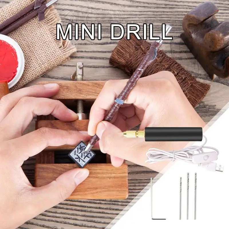 Resin Drill Set Small Hand Drill Portable Drill 10W Hand Drill Resin Tool Multi-Purpose For Jewelry Making