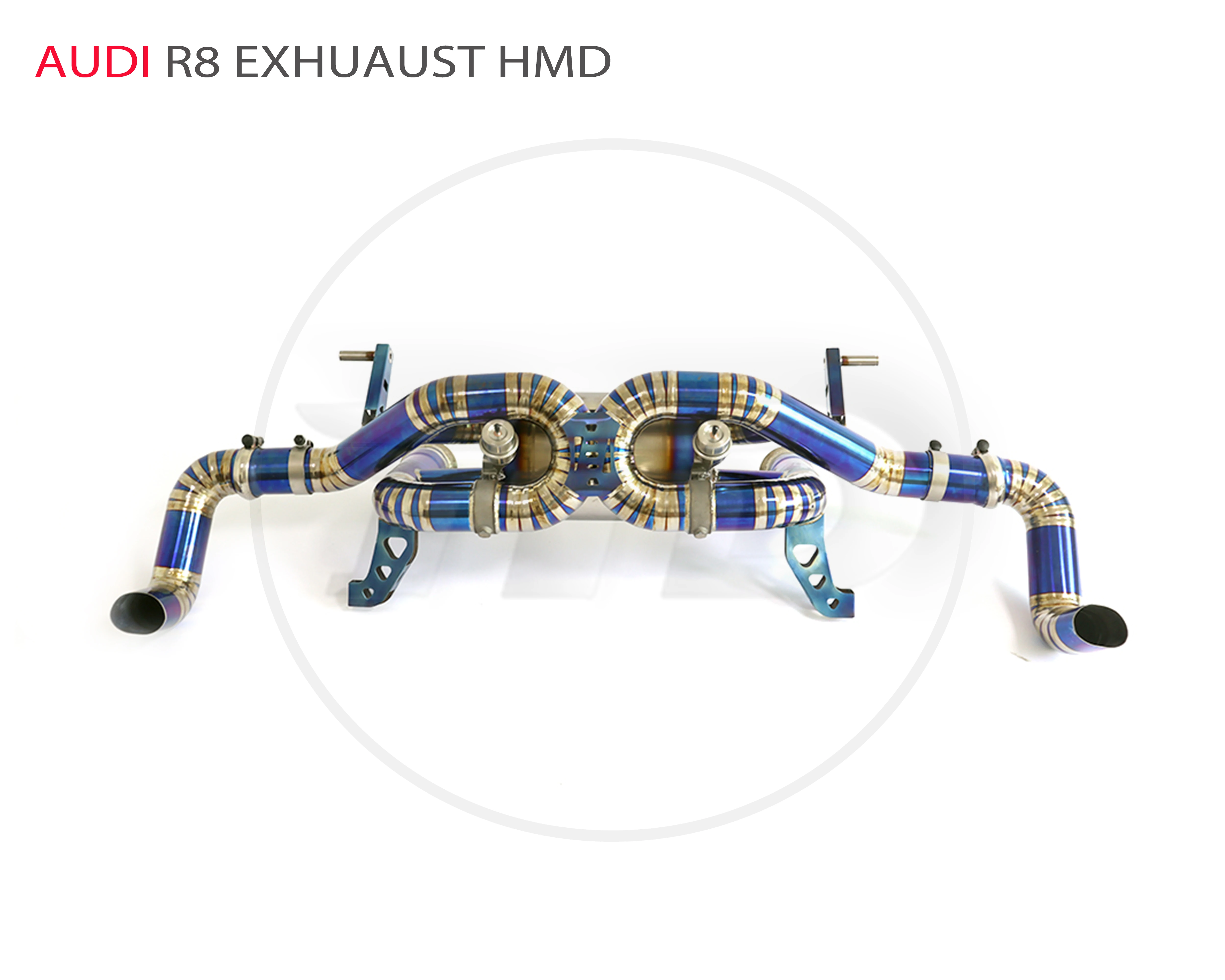 

HMD Titanium Alloy Exhaust System Performance Catback is Suitable For Audi R8 Auto Modify Electronic Valve High Flow Downpipe