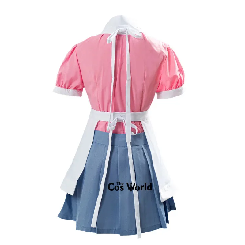 Danganronpa 2 Mikan Tsumiki Enfermeira Avental Vestido Uniforme Roupa Jogos Trajes Cosplay