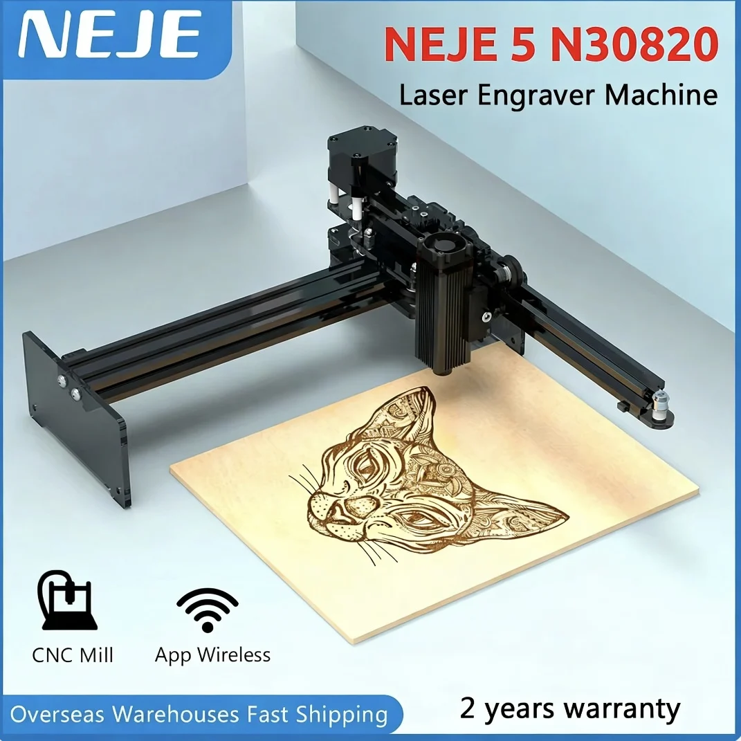 Neje 3 40W Lasergraveur/Neje 3 Frame Diy Cutter-Laser Gravure Machine Snijden 32-Bit Printer-Laser Cnc Router Lightburn Grbl