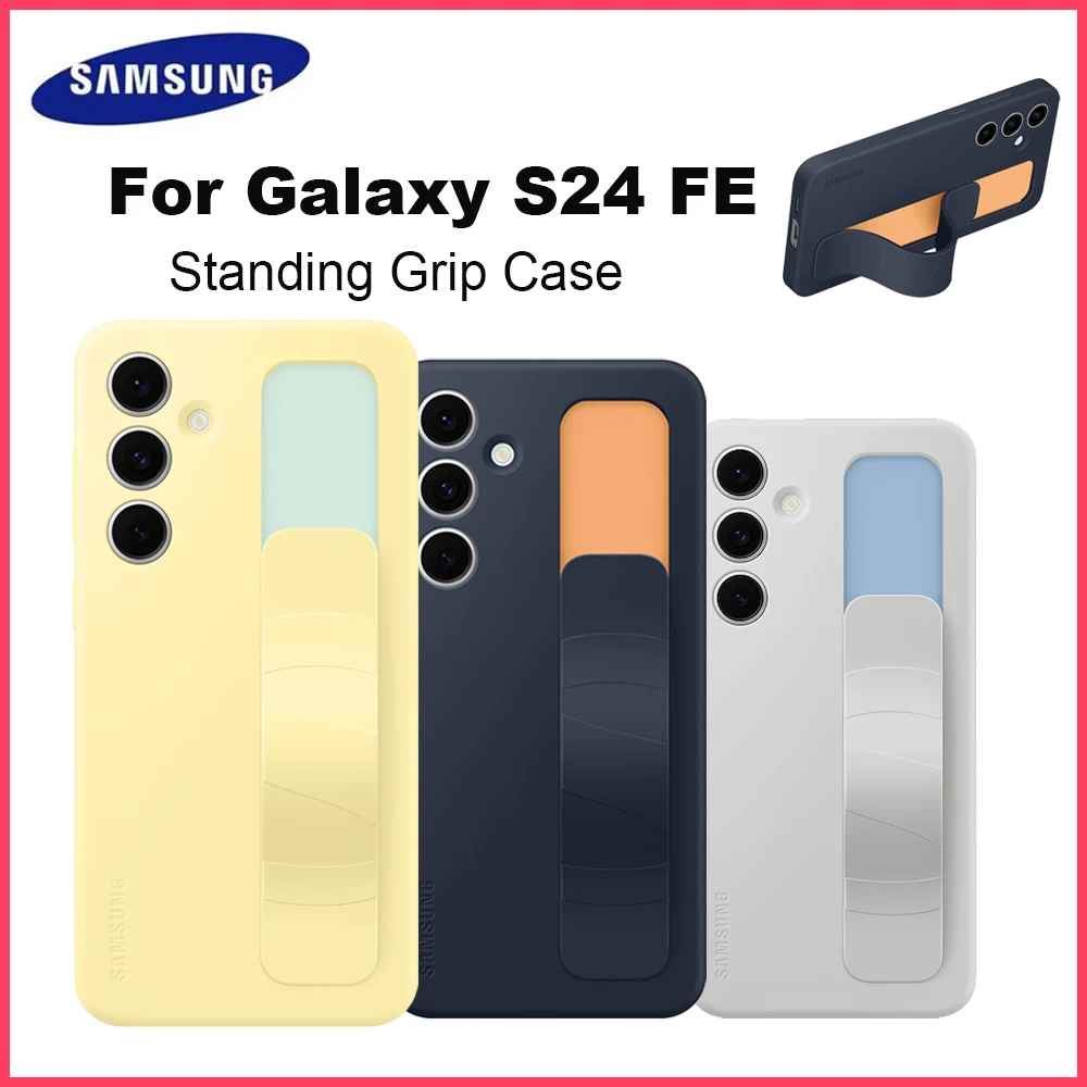 Original For Samsung Galaxy S24 FE Standing Grip Case Galaxy S24FE Smartphone Cover EF-GS721