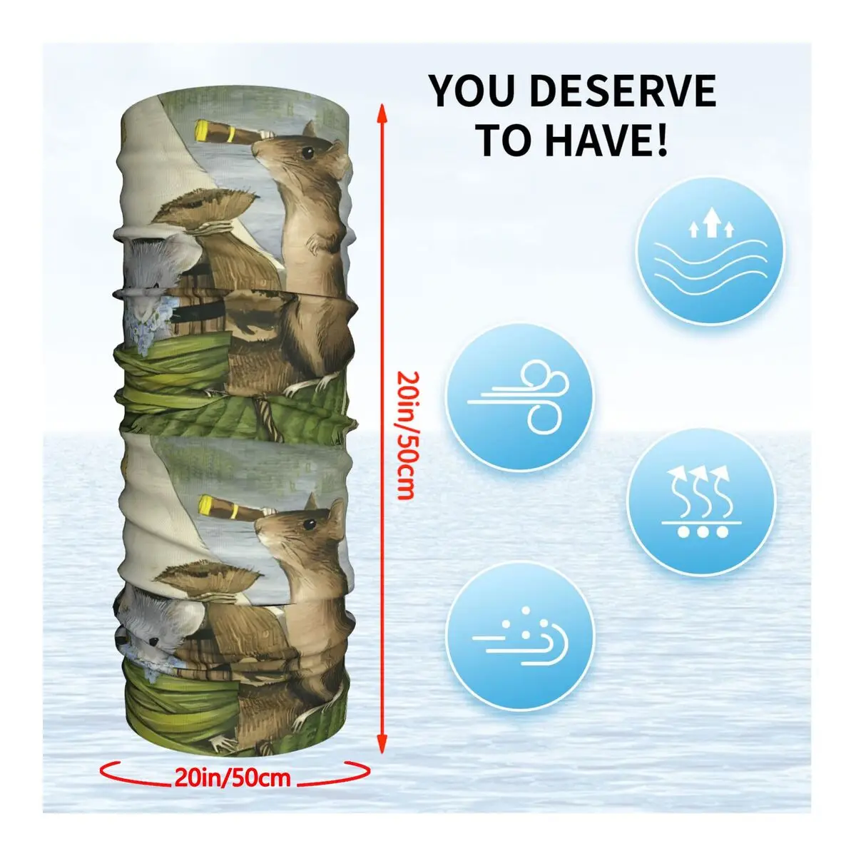 Mole Scarf Neckerchief Neck Face Mask Polyester