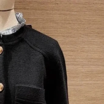 

Осень-зима 2021, новый женский кардиган с длинными рукавами, однобортный кружевной декор, офисные женские элегантные топы