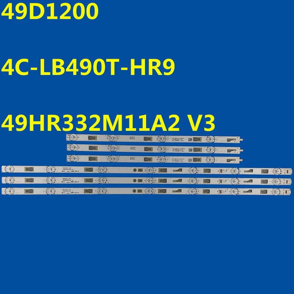 LED Backlight Strip For 49D1200 49HR332M11A2 V3 4C-LB490T-HR9 T49FSL6010 HR-99A05-00437 LE03RB2R0-DK 49FS435 49SK6000 LVF490CSDX