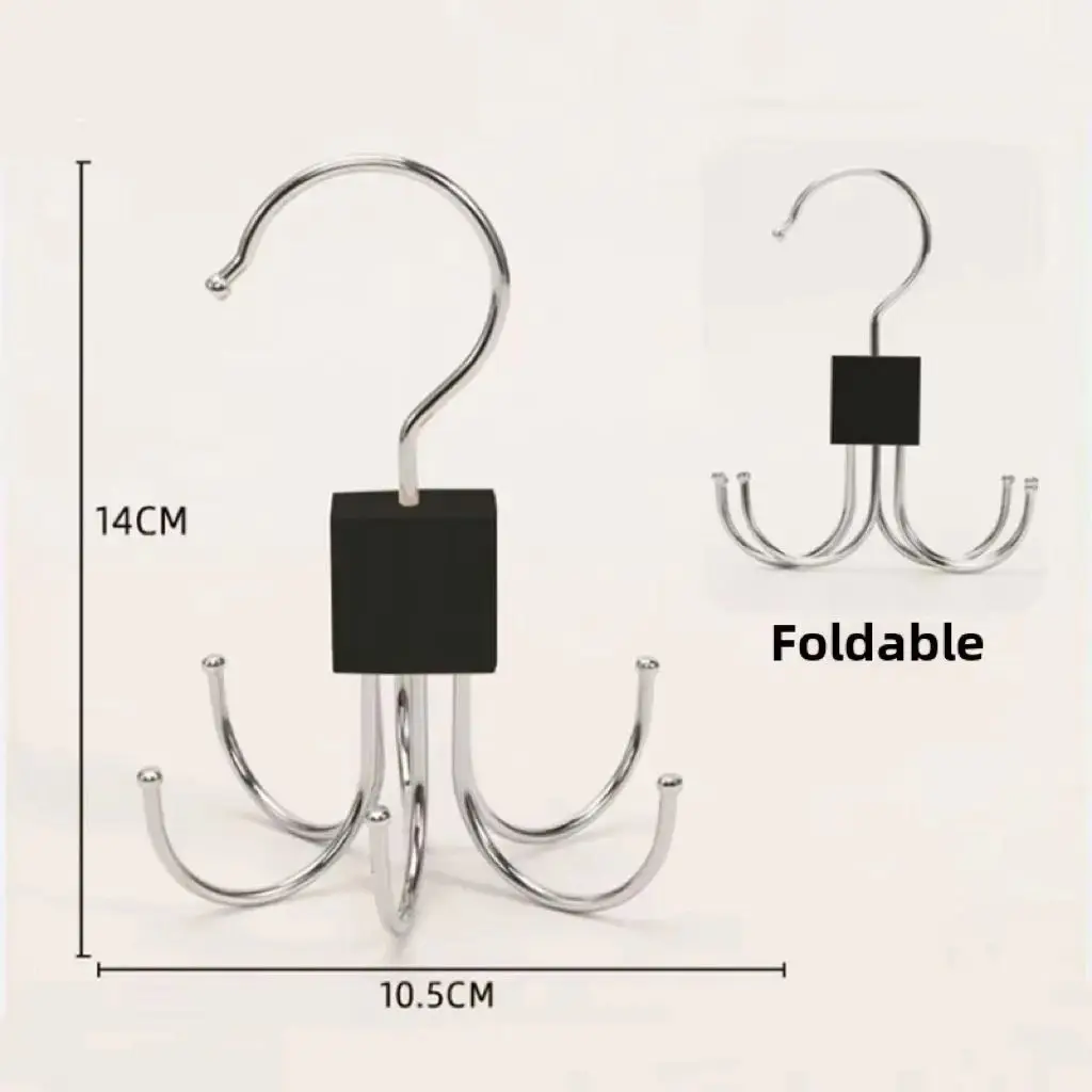360 Rotating Storage Hanger Hook for Belts and Ties