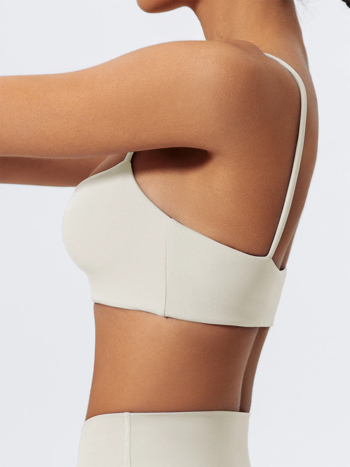 Hearuisavy Sommer Hochelastischer Sport-BH Fitness-Träger-BH Damen Atmungsaktive Yoga-Kleidung Schnelltrocknendes Gym-Top – Detail 24