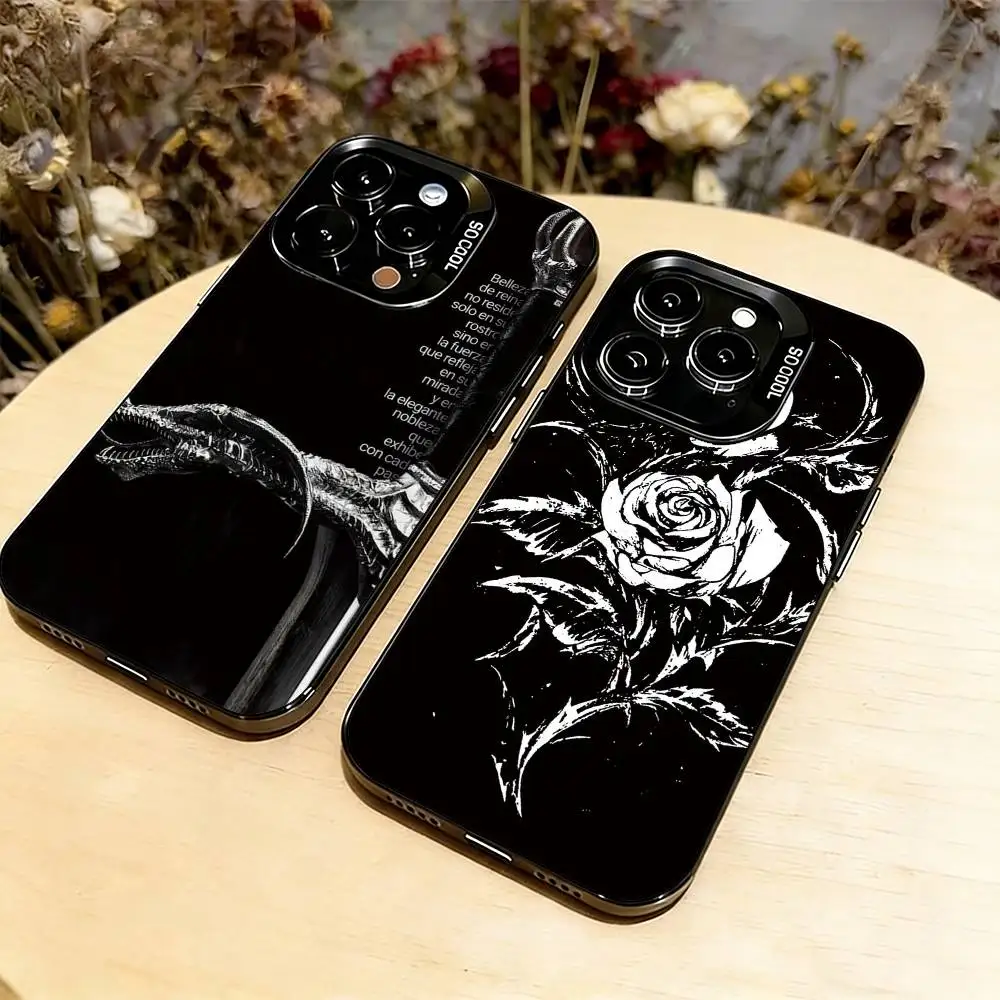

Gothic Cyber Sigil Cross Phone Case For iPhone 17,16,15,14,13,12,11 Plus,Pro Max,XS,Colorful Silver Black Cover