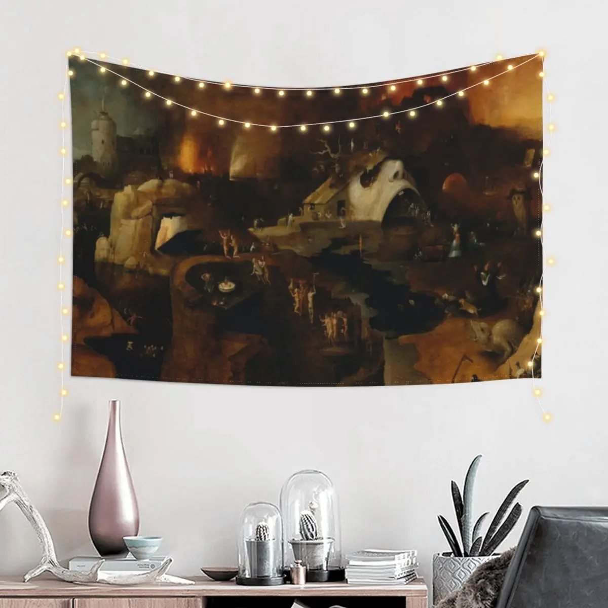 

Hieronymus Bosch - Christ Descent Into Hell Tapestry Decor Home Decoration For Rooms Decoration Pictures Room Wall Tapestry