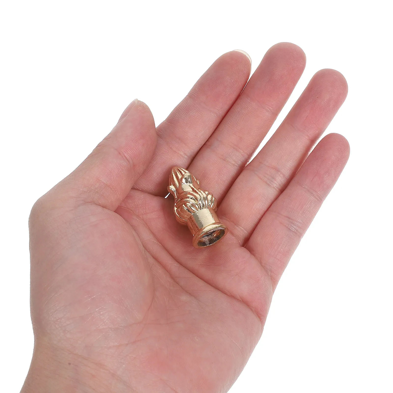 2Pcs Horn-Shaped Decorative Lamp Finials Cap Knobs for Table Floor Desk Lamps Universal Screw-on Light Fixture Toppers Vintage