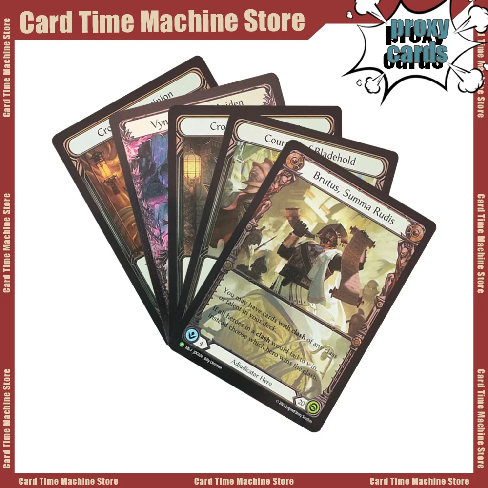 

Flesh and Blood FOIL Proxy Card For Entertainment Games FAB Crown of Providence Flick Knives Card CivicSteps Collection Toy Gift