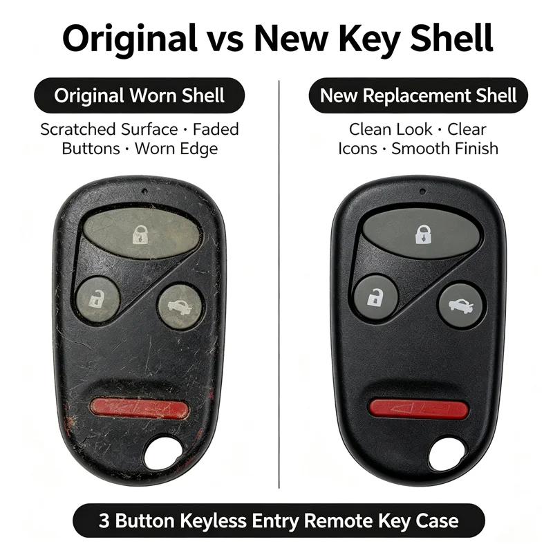 4 Button 315MHz FCC KOBUTAH2T With PCB Board Car Remote Key Accessories For Honda Accord Acura TL 1998 1999 2000 2001 2002 2003