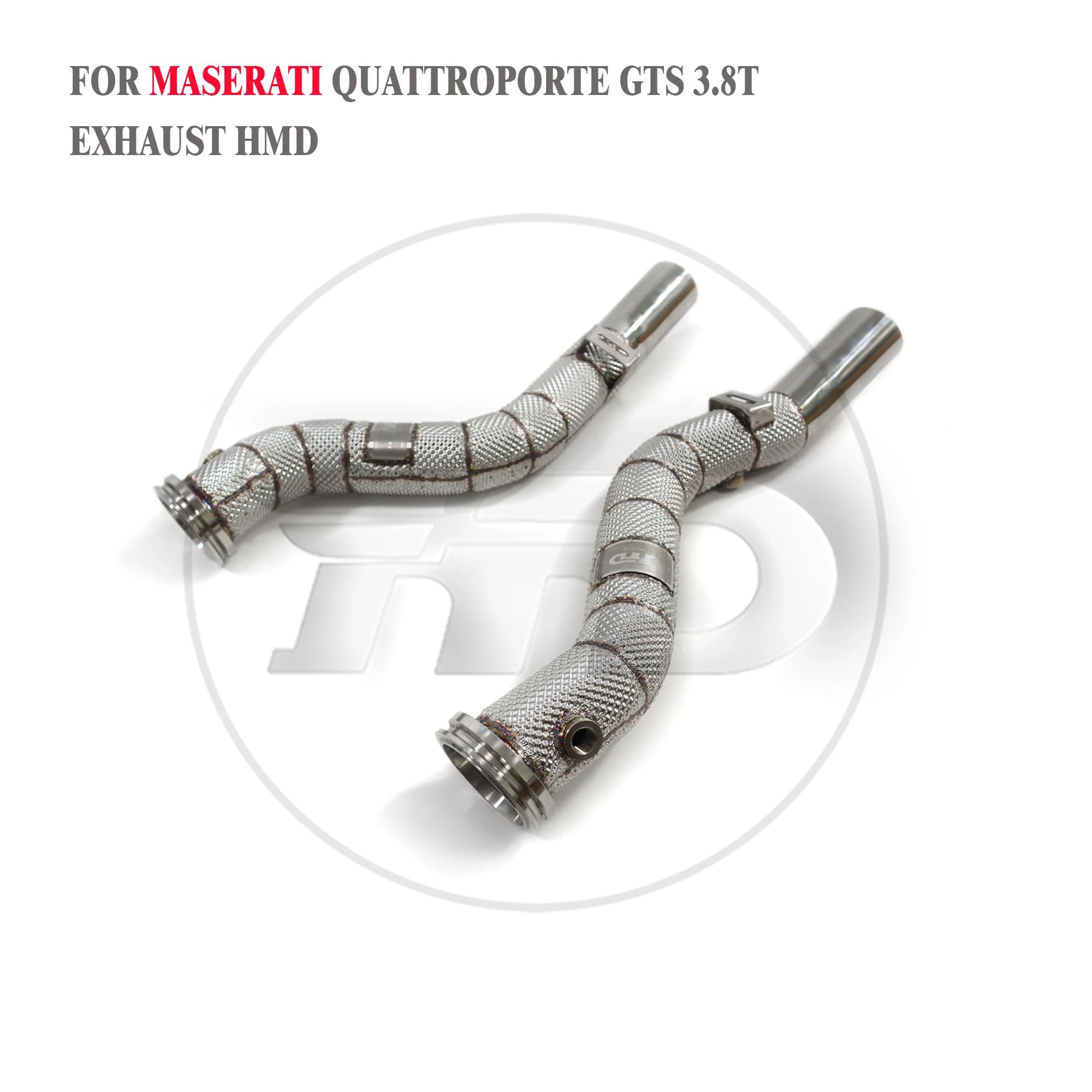 HMD Exhaust System High Flow Performance Downpipe for Maserati Quattroporte GTS 3.8T With Heat Shiled