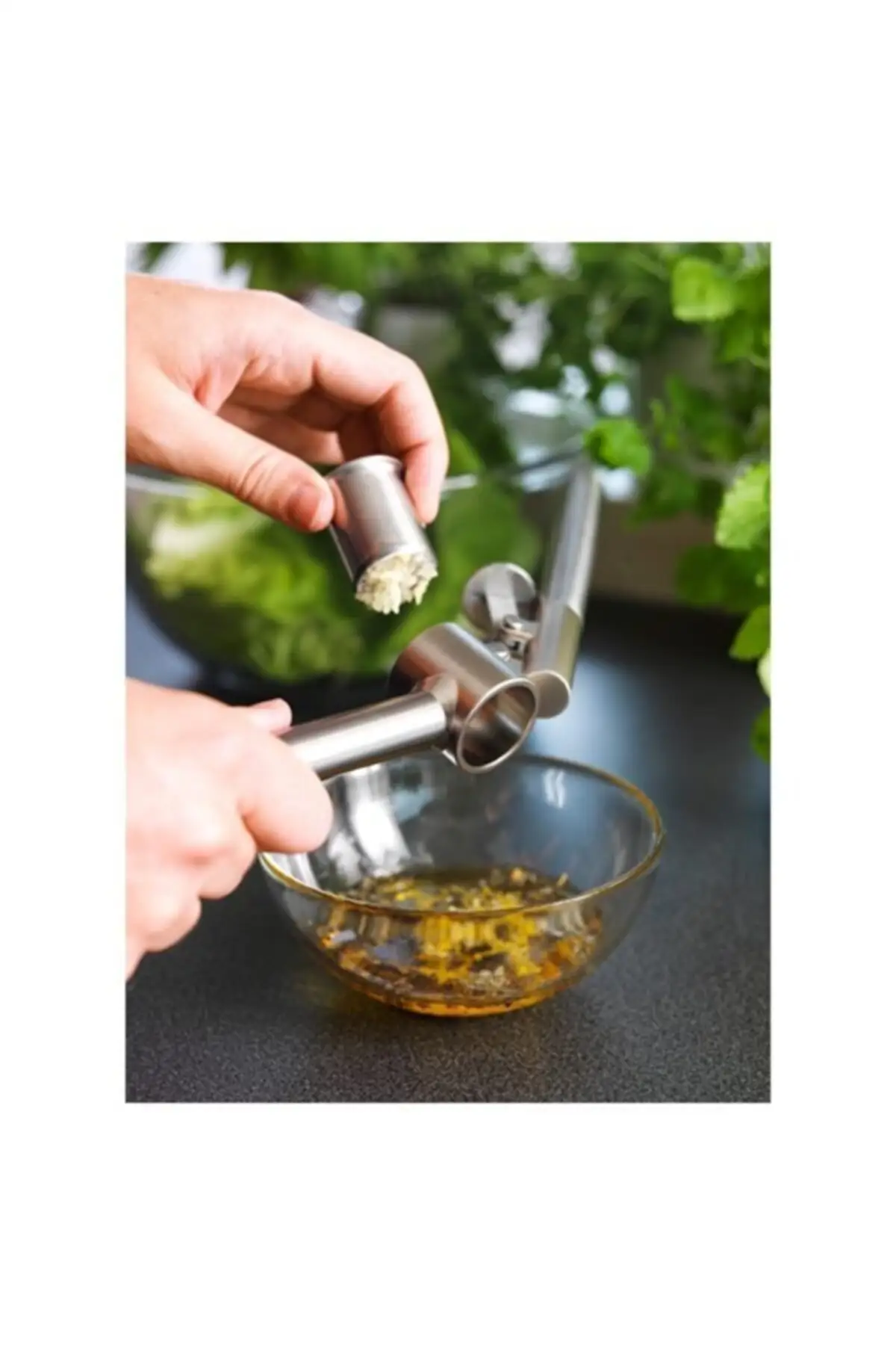 Long Handle Garlic Press Easier Garlic Squeezer Manual Crusher Stainless Steel Ginger Mincer Garlic Crusher Kitchen