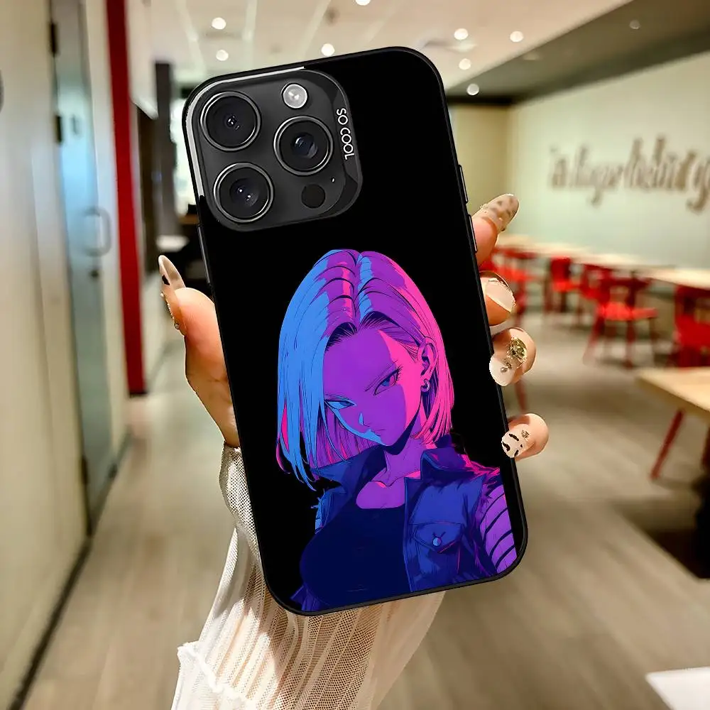D-dragon Ball A-Android 18 Phone Case For IPhone 17 16 15 14 13 12 Mini 11 8 7 Pro Max Plus Colorful Phone Case view 3