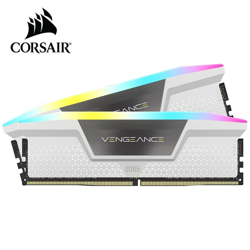 CORSAIR-DDR5 Vengeance RGB Desktop Memory, Intel XMP 3.0, RAM de PC de 288 pinos, 16G, 32G, 5600, 6000, 6400, 7000, 7200MHz