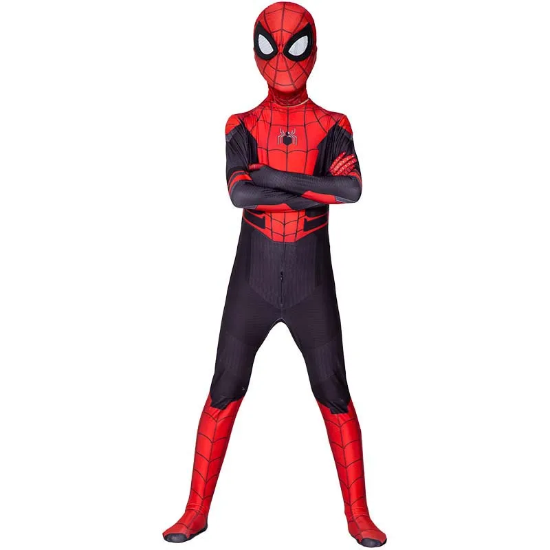 Spiderman Costume for Kids Zentai Suit Spider Man Into The Spider Verse Miles Morales Superhero Cosplay Bodysuit Adult Jumpsuits