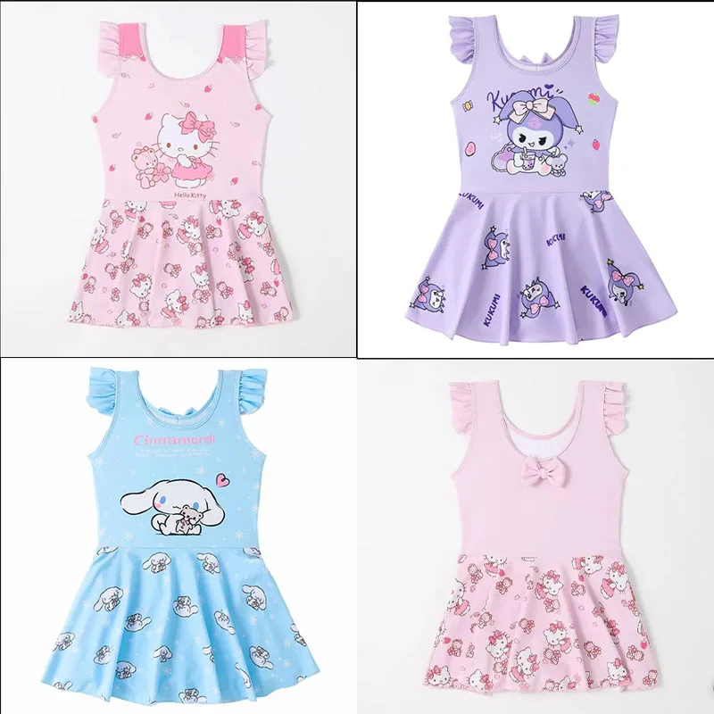 Kawaii Hello Kitty z kapturem koreański styl luźna tęczowy pasek wiosna jesień damska z długim rękawem Hello Kitty bluza