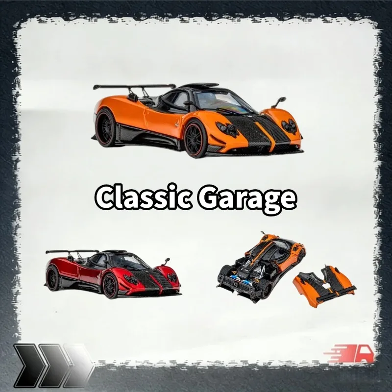 [In Stock] Classic Garage 1/64 Pagani Zonda Resin Car, Detachable Parts, Multiple Colors, Christmas Gift