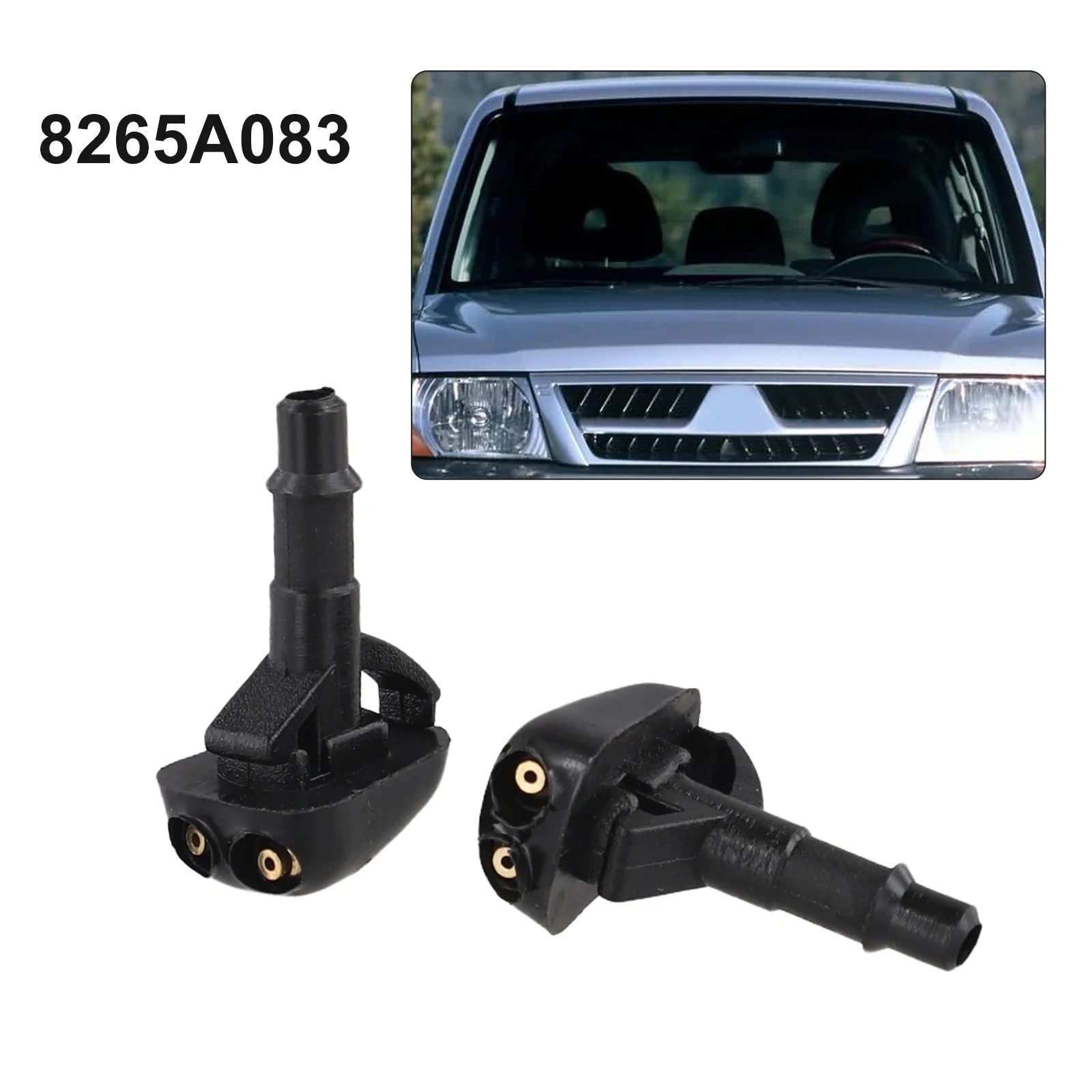 Car Windshield Wiper Washer Nozzle Spray Jets 8265A083 For Mitsubishi Pajero / Shogun / Colt 3 / Colt CZC / L200 / Lancer