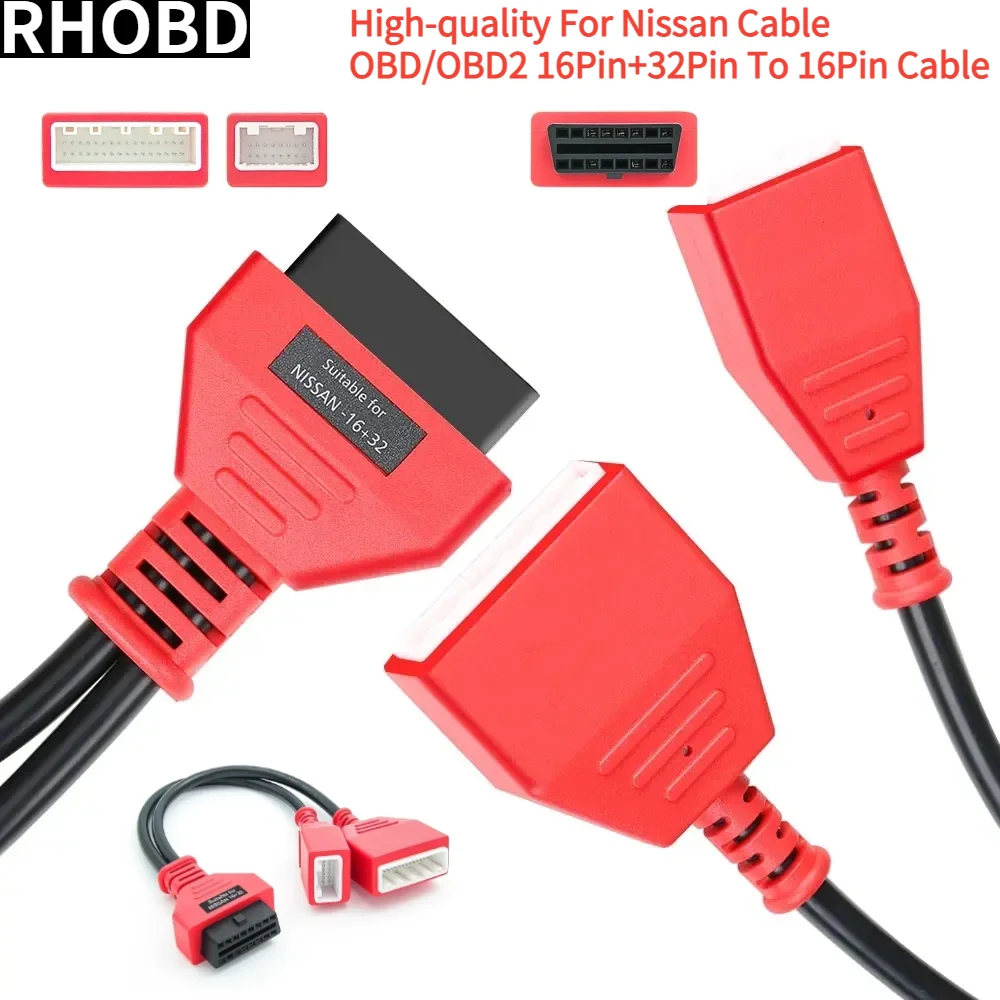 New Type The 16+32 Pin OBD Gateway Adapter for Nissan B 18 Can Be Used with An Unencrypted New Key Added OBD2 Cable Tool quality