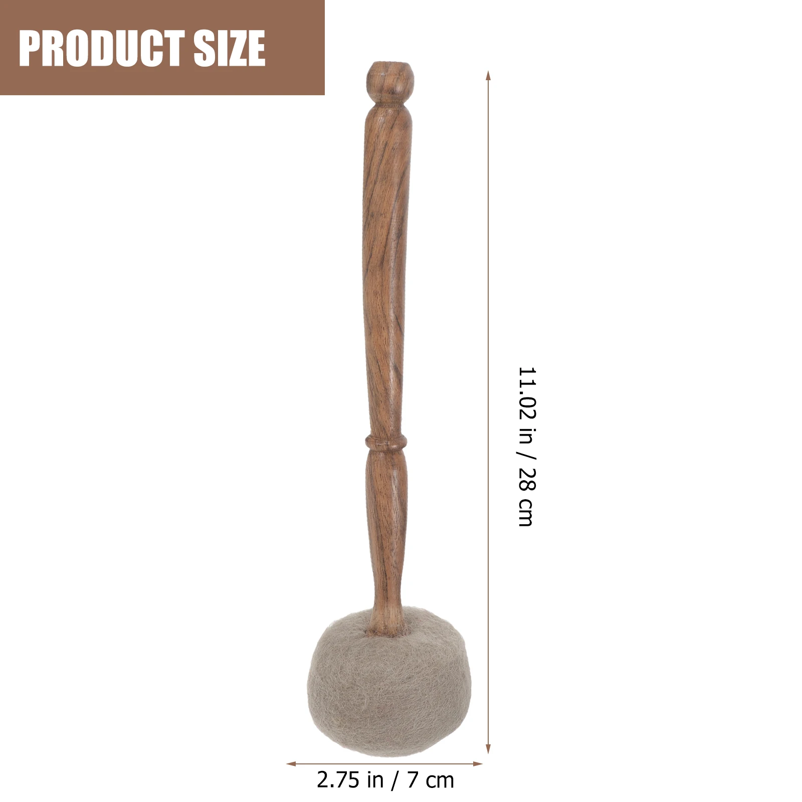 

Wool Felt Bowl Hammer Sound Stick Music Singing Mallet Striker Bowls with Sticks