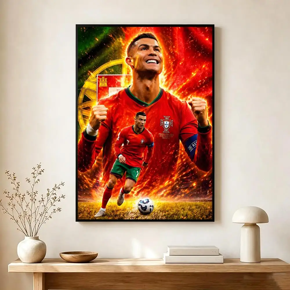 Soccer Star C-Cristiano Ronaldo Poster Wall Art Print Decorative Mural Home Decor Gift Unframed