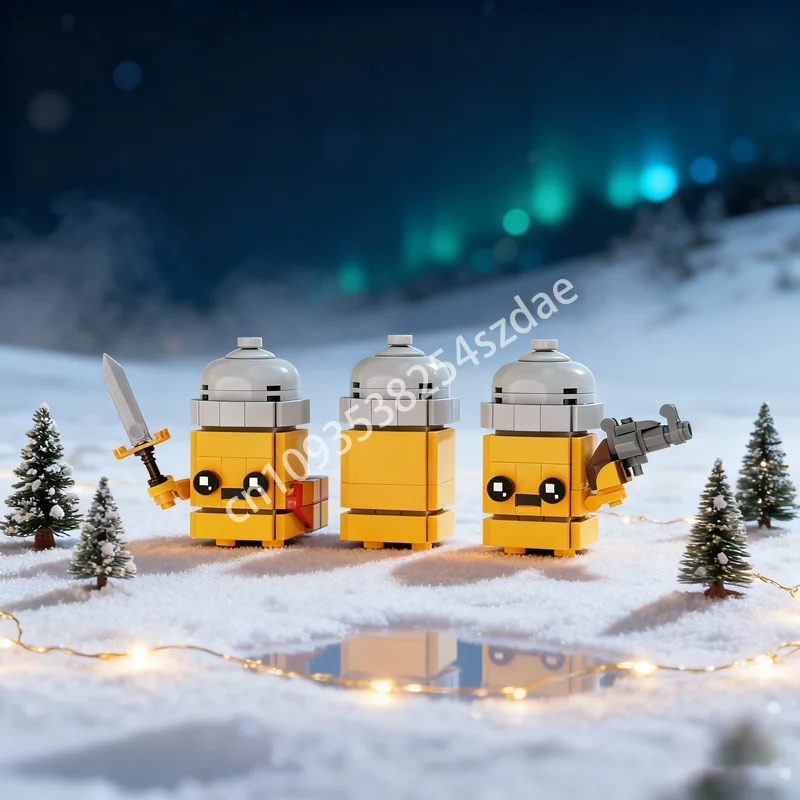

315pcs MOC Bullet Kin Brickheadz Enter The Model Building Blocks Assemble Toys Creative Idea Education Christmas Gifts Kids