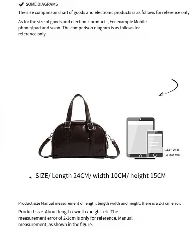 CHARHP&KEJNT Borsa a mano coreana nera autunno/inverno, borsa a tracolla monospalla versatile_voghion.com