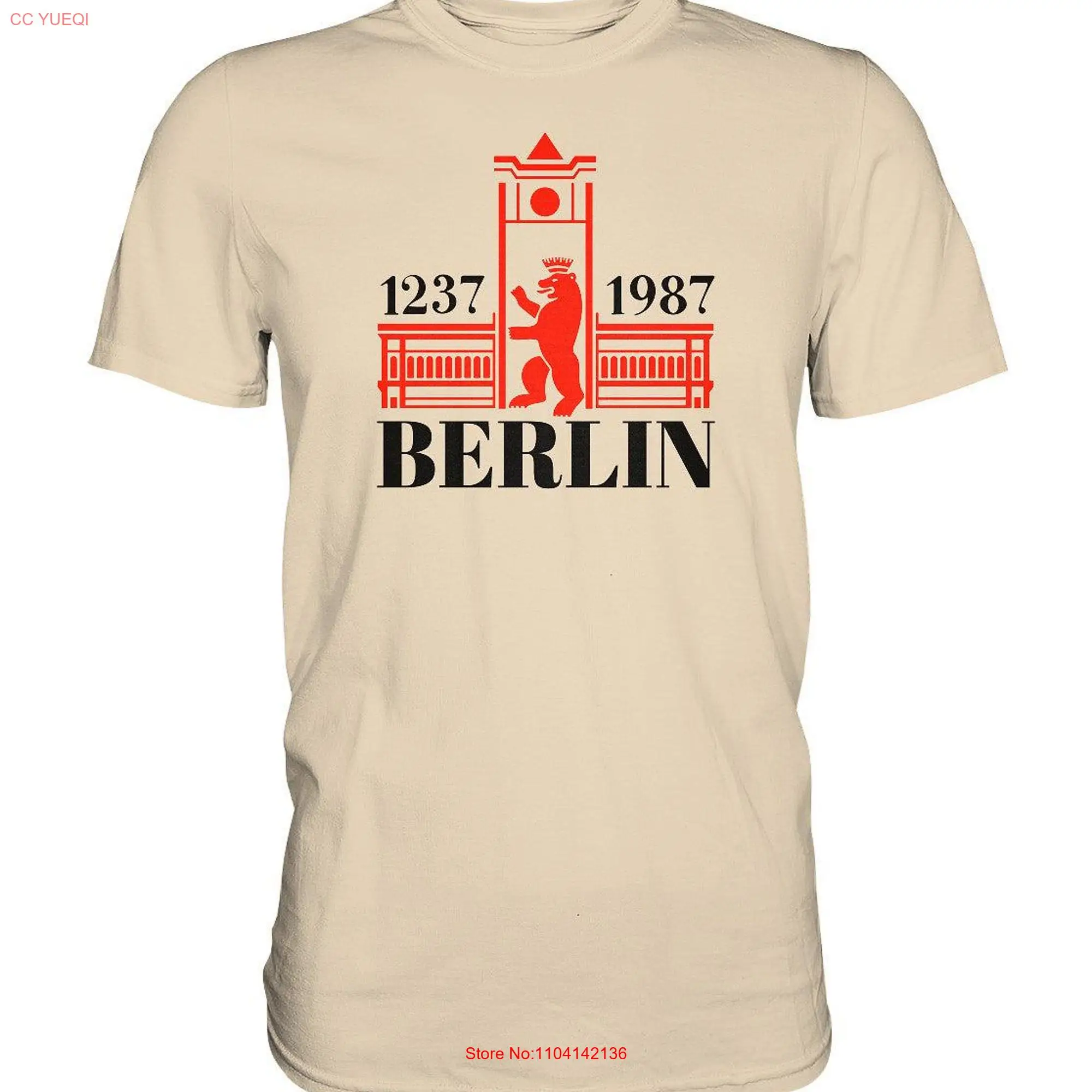 PREMIUM SHIRT UNISEX berlin 1237 1987 long or short sleeves