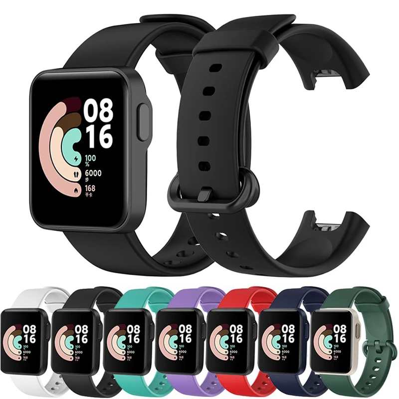 Replacement Strap for Redmi Watch 2 Lite with Screen Protector for Xiaomi Mi Watch Lite POCO Watch Bracelet Sport Silicone Strap