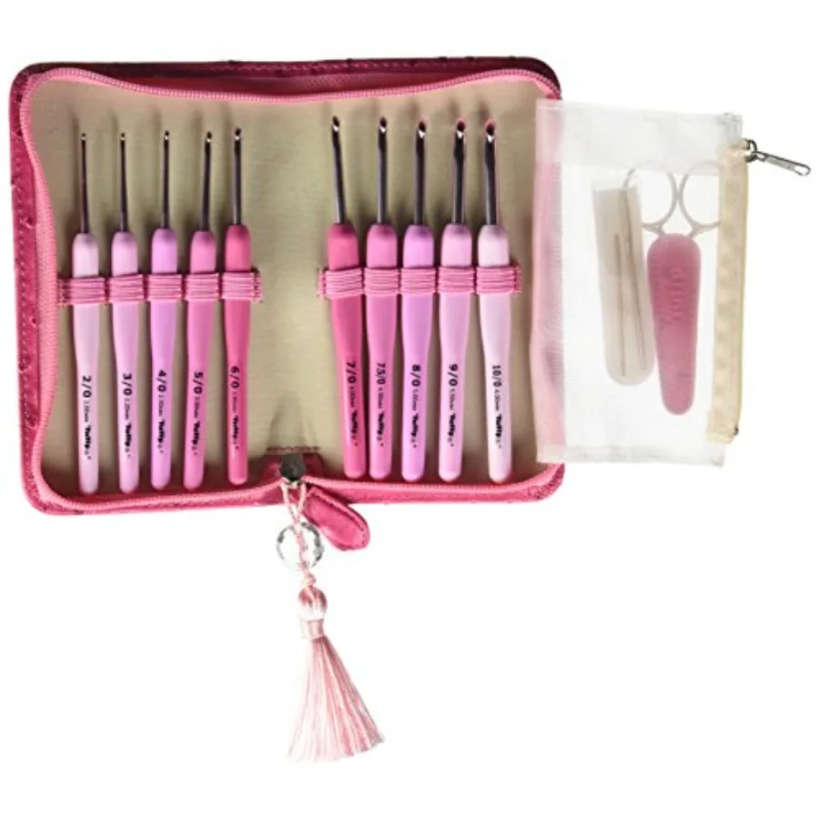 

Etimo Rose Crochet Hook Set multicolor 2 2.5 3.0 3.5 4.0 4.5 5.0 5.5 6.0 millimeters