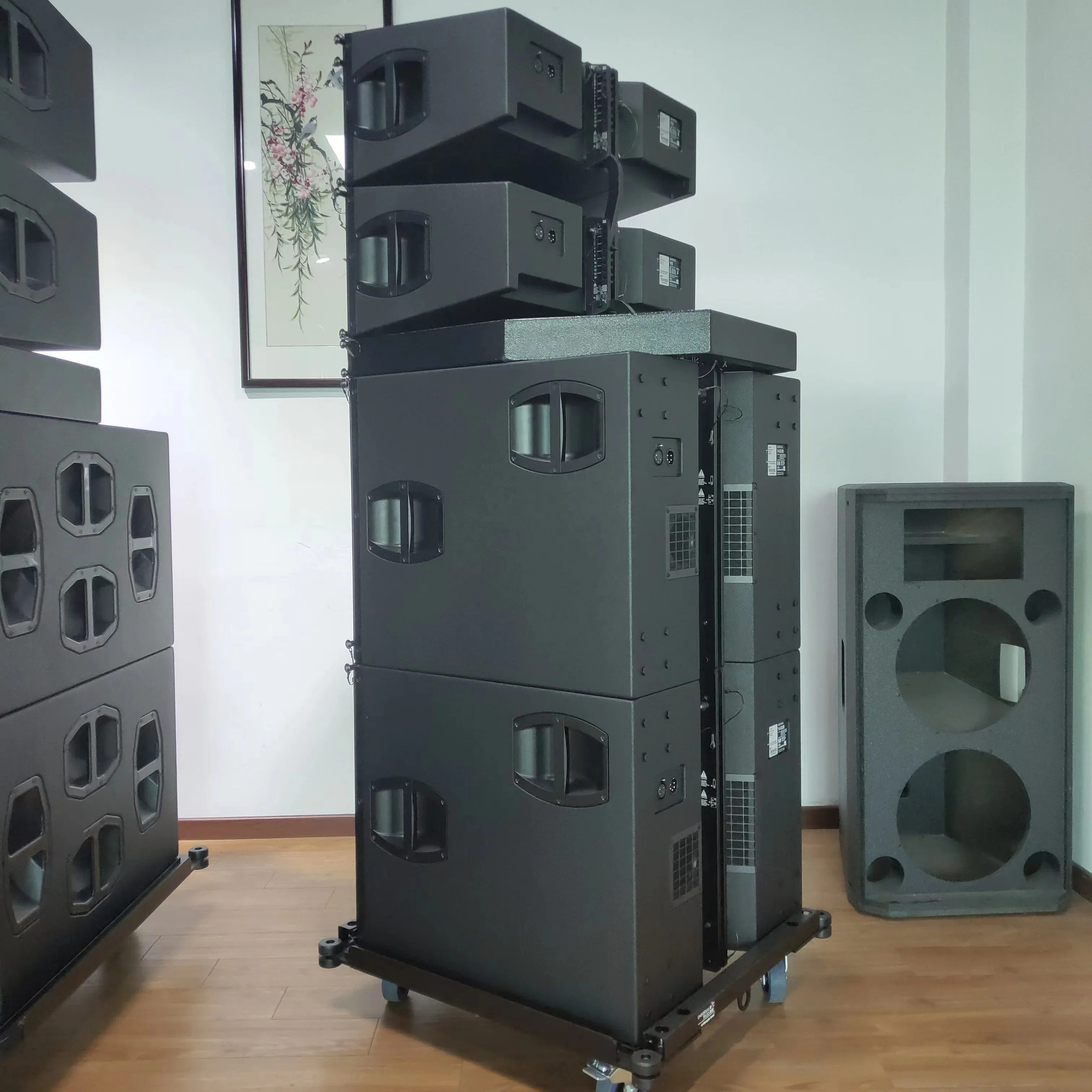 V12 dual 10 inch 3 ways line array speaker with neodymium driver sound system professional audio passive line array speakers