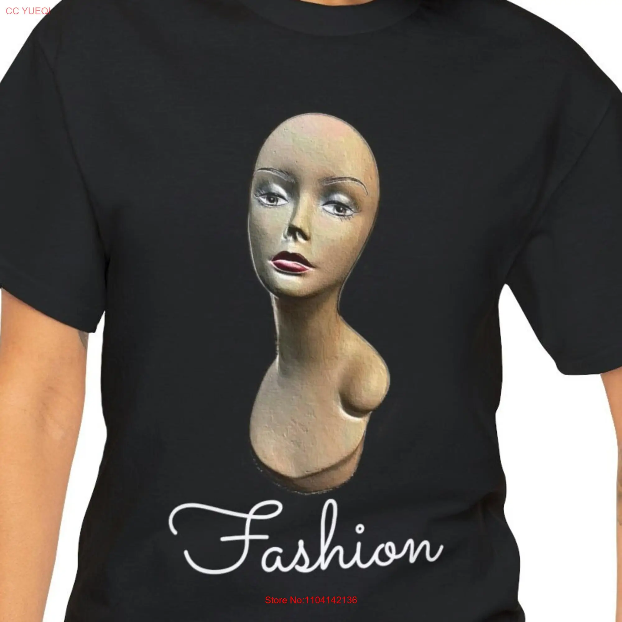 Woman Mannequin T Shirt Fashion Design Clothes Designer Heavy Cotton long or short sleeves