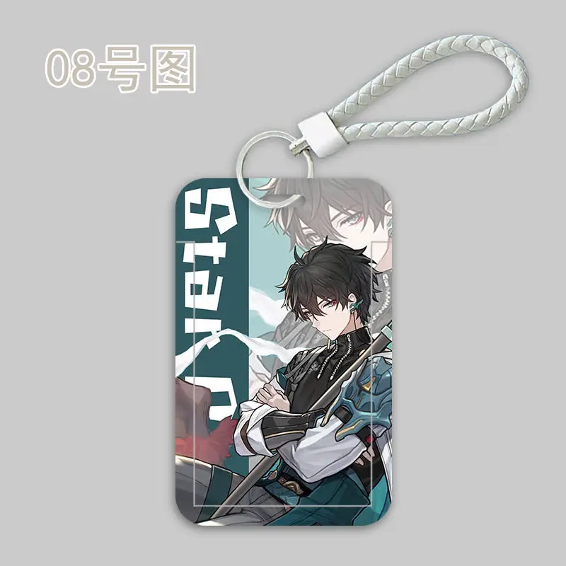 Anime Honkai: Star Rail Credential Holder Keychain Neck Lanyard Cosplay Prop ID Cards Bus Card Key RingCard Case Cover Badge