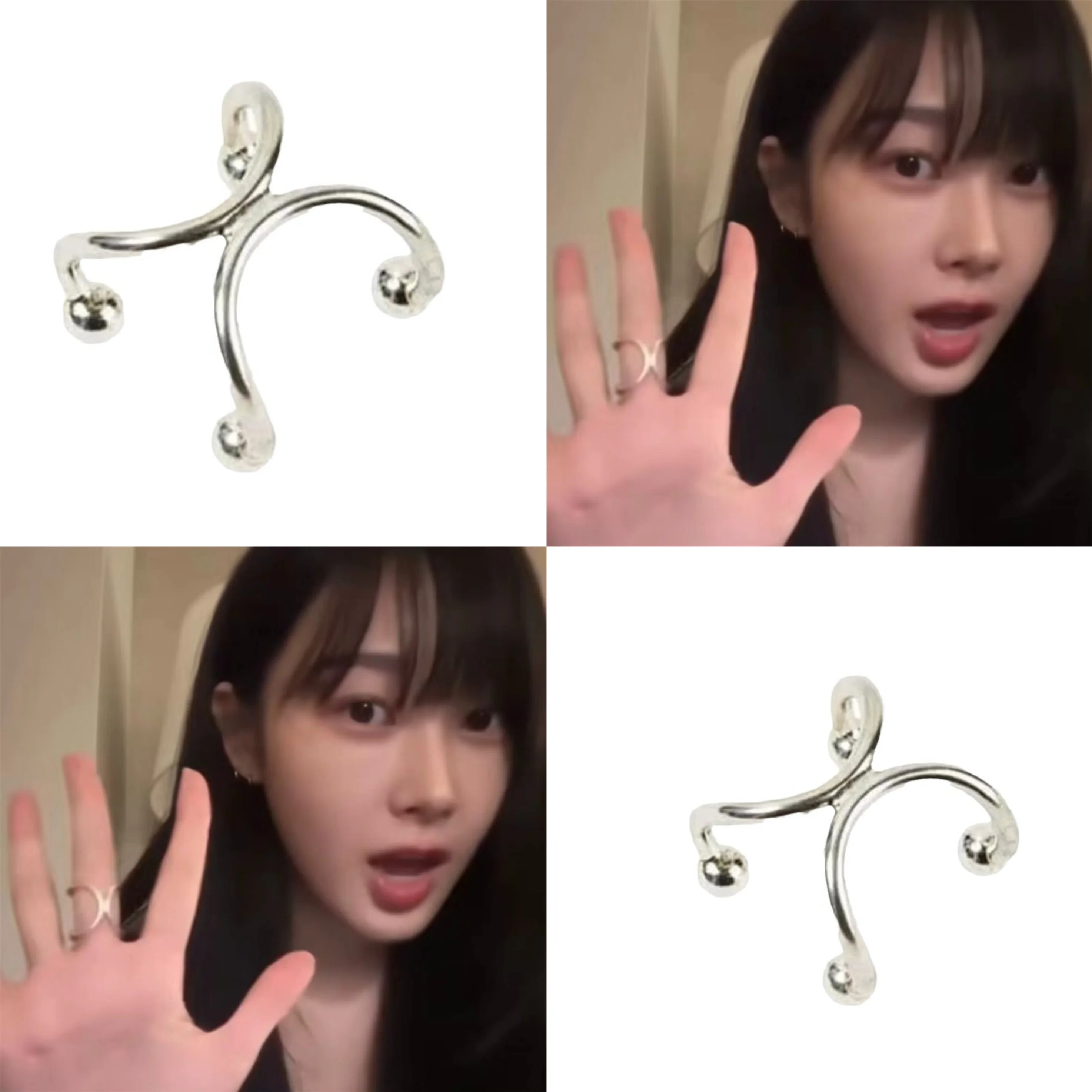 Kpop Idol Girl GISELLE Открытое кольцо в одном стиле Высокое качество Aeri в одном стиле Модное кольцо Аксессуары для пожилых людей Коллекция подарков для фанатов