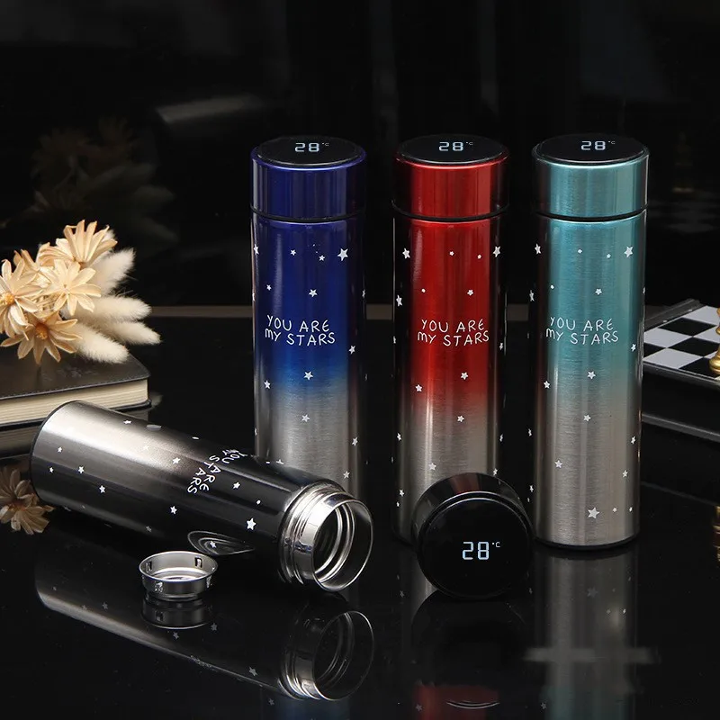 Smart Stainless Steel Thermal Bottle Display Temperature Thermal Mug  Food Thermos For Tea Water Bottle With Heating Travel Cup view 3