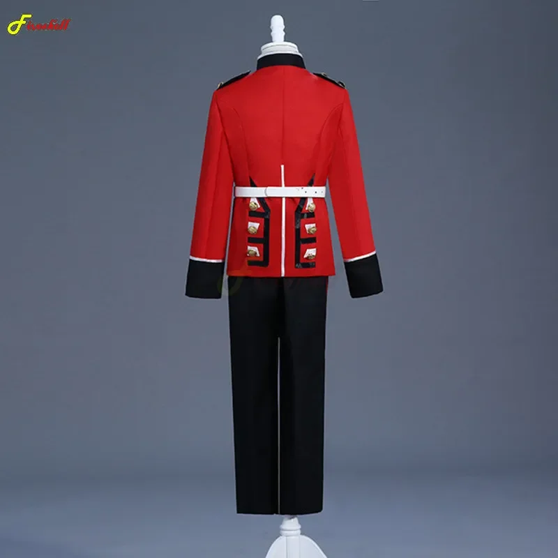 Costume de la garde royale britannique pour enfants, blazer de la garde de la reine avec pantalon, costume de cosplay d'Halloween, soldats du prince William, Europe