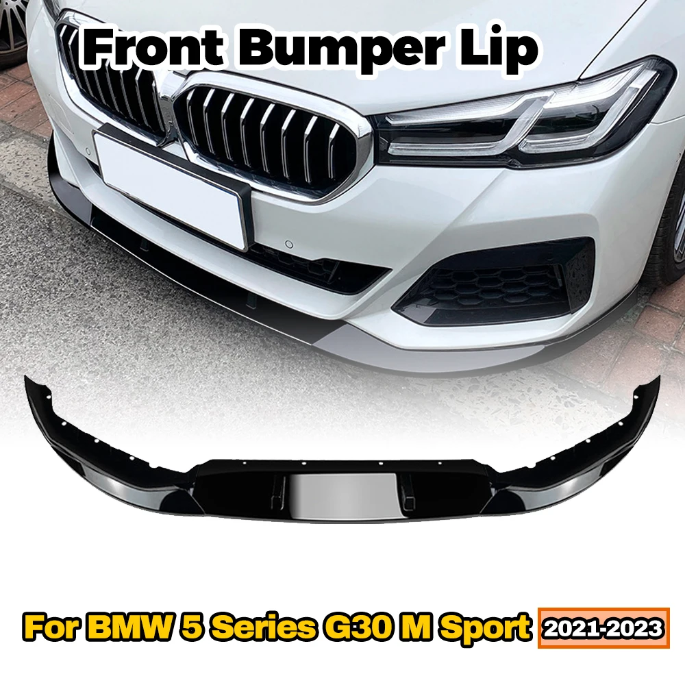 

Front Bumper Spoiler Lip Splitter Body Kit For BMW 5-Series LCI M Sport 2021-2024 For LCI Facelift 2021-2024 Model Only